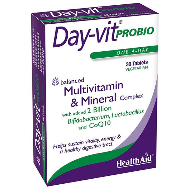 Health Aid Day-Vit Probio Multivitamin & Mineral Complex 30tabs