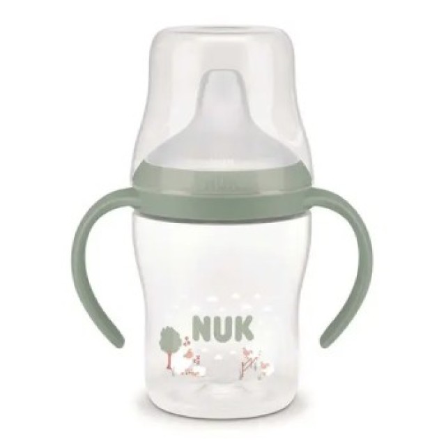 NUK Perfect Match Μπιμπερό Εκπαίδευσης 6m+ με Δείκτη Ελέγχου Θερμοκρασίας 150ml Χρώμα Πράσινο, 1τμχ