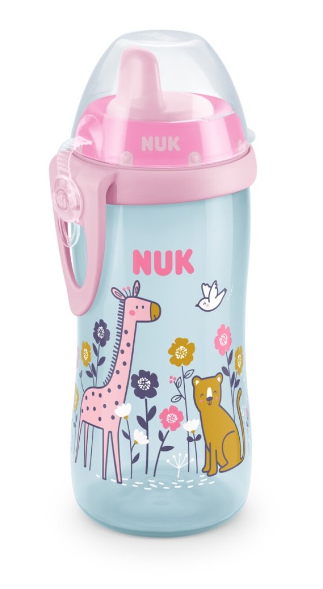 NUK Kiddy Cup Παγουράκι με Ρύγχος 12m+ 300ml Χρώμα Ροζ, 1τμχ