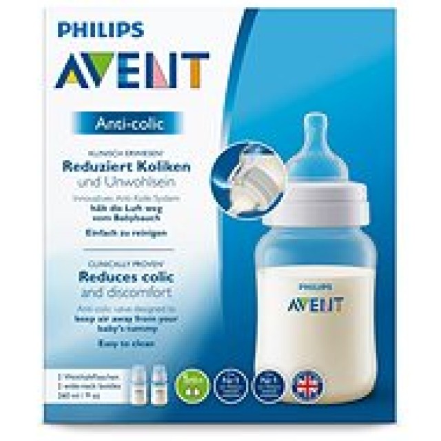 Avent Μπιμπερό Πλαστικό 1m+ SCF813/27 260ml, 2τμχ