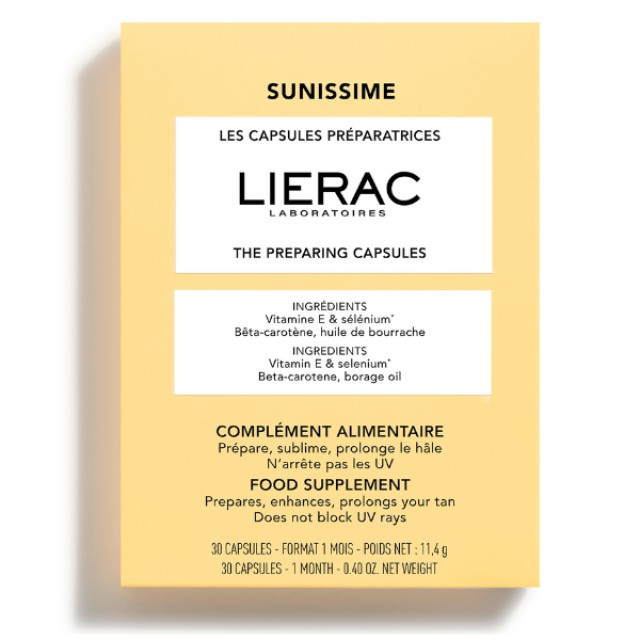 Lierac Sunissime The Preparing Capsules Κάψουλες Μαυρίσματος, 30caps