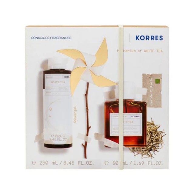 Korres Set White Tea Eau De Toilette 50ml & Shower Gel 250ml