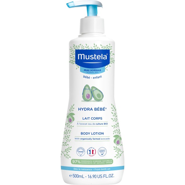 Mustela Hydra Bebe Body Lotion, Βρεφική Ενυδατική Κρέμα Σώματος 500ml
