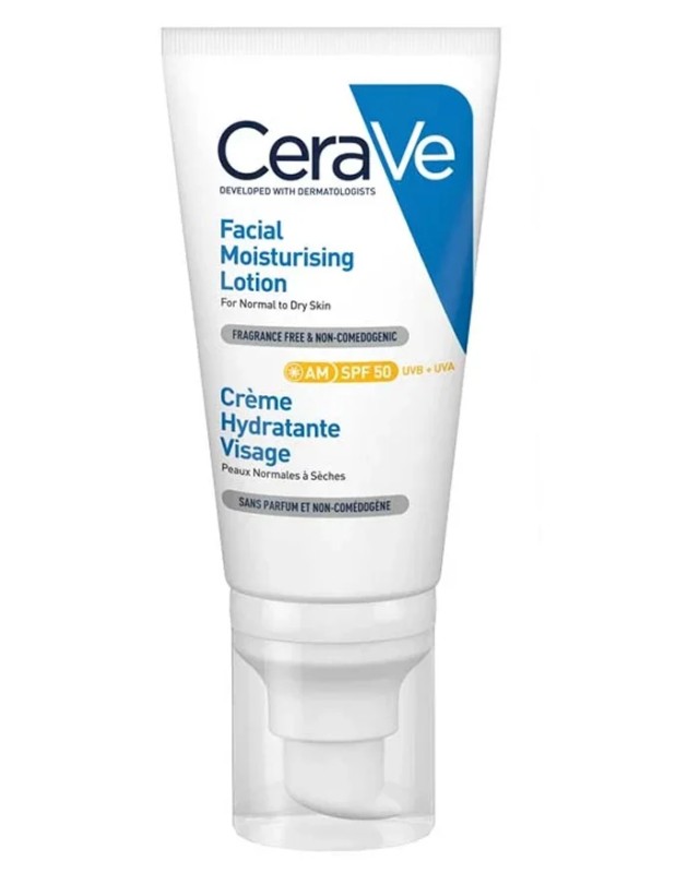 Cerave Facial Moisturising Lotion for Normal to Dry skin SPF50, 52ml