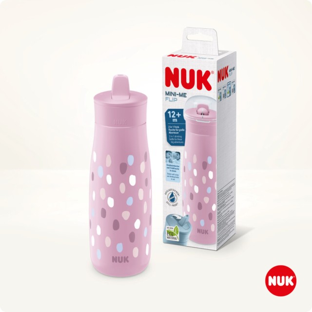 NUK Mini-Me Flip Παγουράκι 2 σε 1 12m+ 450ml Χρώμα Λιλά