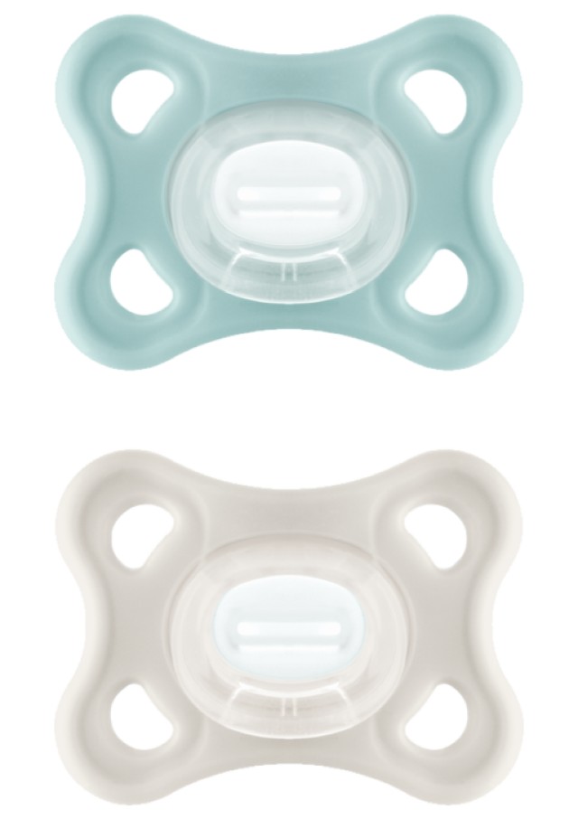 MAM Πιπίλα Σιλικόνης Comfort 3-12m Χρώμα Mέντα-Μπέζ,2τμχ