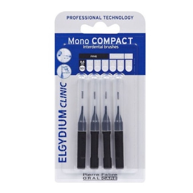 Elgydium Μεσοδόντια Mono Compact Black 0.35 4τμχ