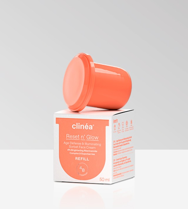 Clinea Refill Reset N Glow Age Defense & Illuminating Sorbet Face Cream 50ml