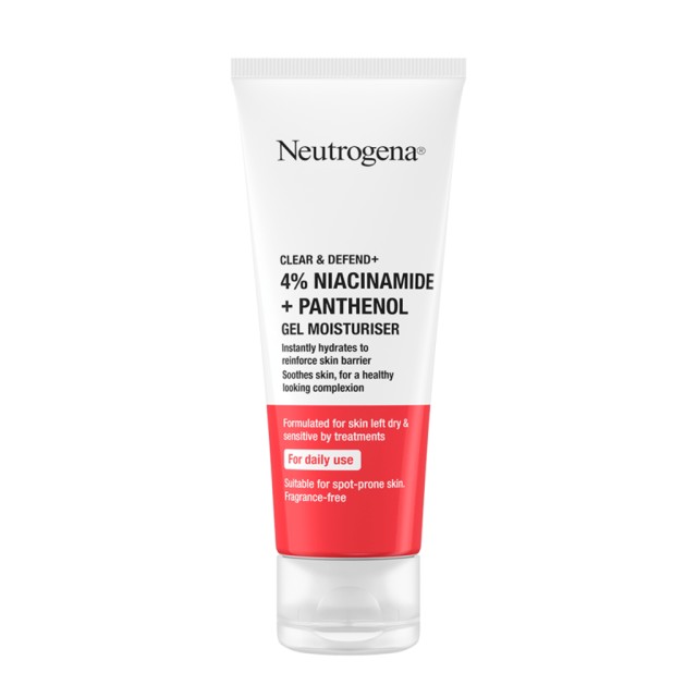 Neutrogena Clear & Defend+ 4% Niacinamide + Panthenol Moisturiser Gel 50ml