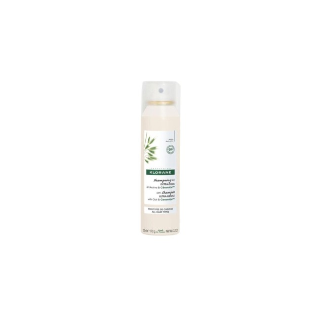 Klorane Dry Shampoo with Oat Milk Ultra-Gentle Ξηρό Σαμπουάν με Γαλάκτωμα Βρώμης για Κάθε Τύπο Μαλλιών, 50ml