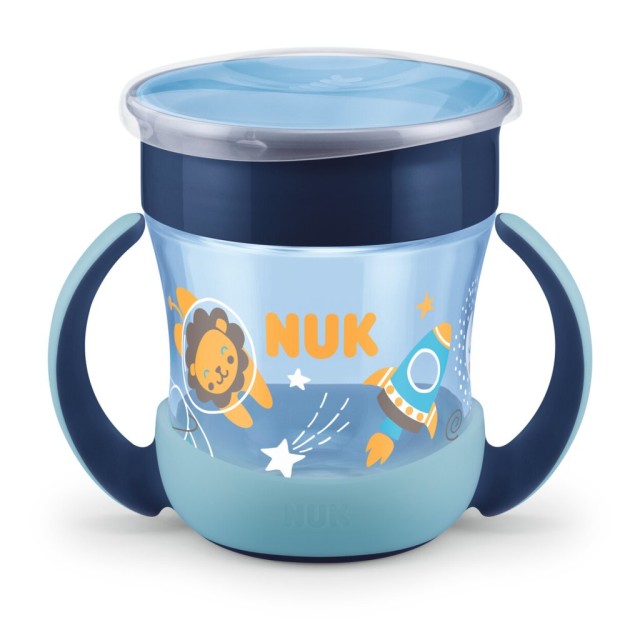 NUK Mini Magic Cap Night 360ᵒ 6m+ 160ml Χρώμα Μπλε , 1τμχ