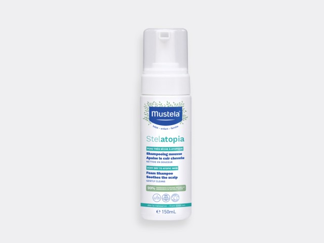 Mustela Stelatopia  Foam Shampoo Soothes the Scalp 150ml