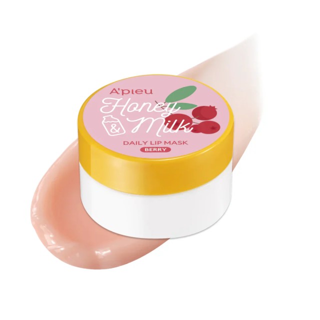 Apieu Honey & Milk Lip Mask Berry – Μάσκα χειλιών 6gr