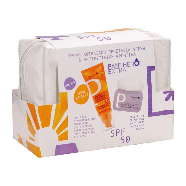 Panthenol Extra Sun Care Diaphanous SPF50 50ml & Face & Eye Cream 50ml