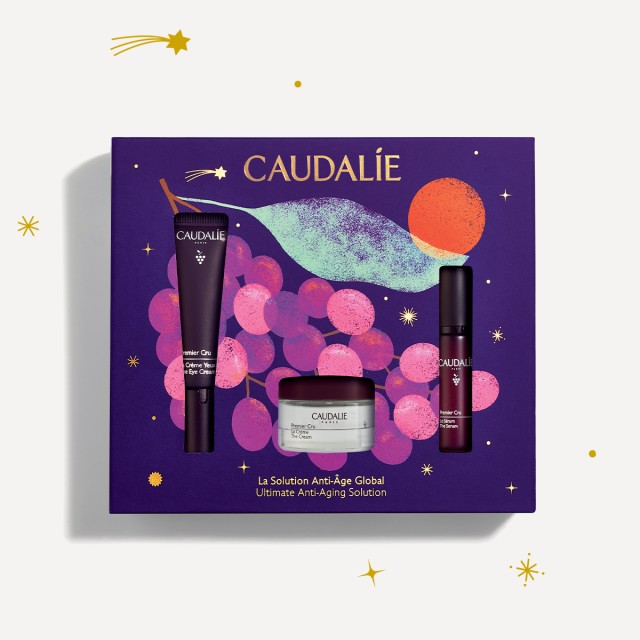 Caudalie Set Premier Cru The Serum Αντιγηραντικός Ορός Προσώπου 10ml +The Cream Αντιγηραντική Κρέμα Προσώπου 15ml + The Eye Cream Αντιγηραντική Κρέμα Ματιών 15ml