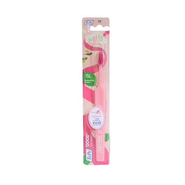 Tepe Good Compact Οδοντόβουρτσα Μαλακή Χρώμα Ροζ, 1τμχ