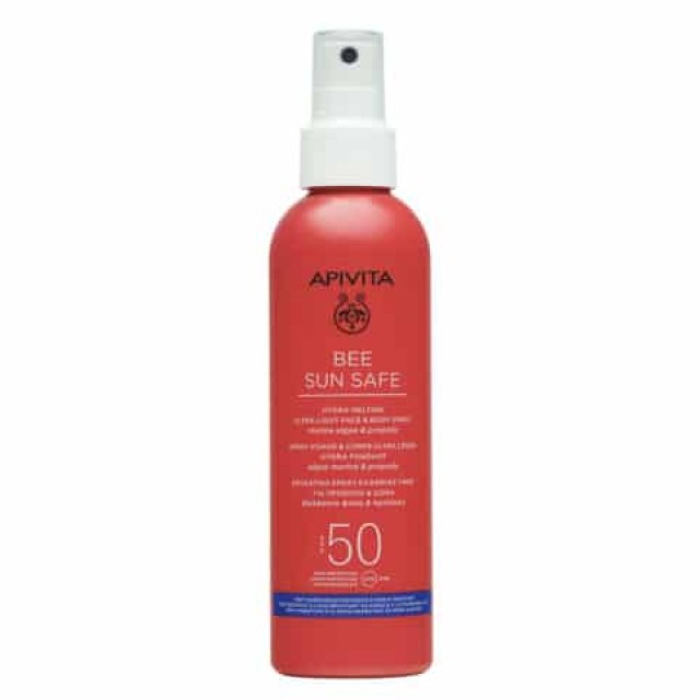 Apivita Bee Sun Safe Ενυδατικό Spray Ελαφριάς Υφής για Πρόσωπο & Σώμα SPF50 200ml