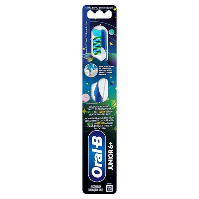 Oral-B Οδοντόβουρτσα Extra Soft Junior 6years+ Χρώμα Γαλάζιο, 1τμχ