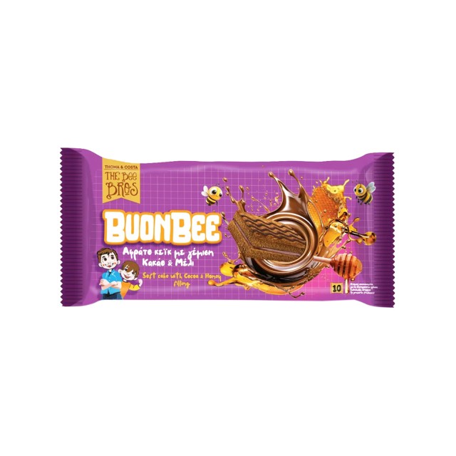 The Bee Bros Αφράτο κέικ με γέμιση κακάο & μέλι 250gr