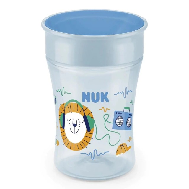 NUK Magic Cup 360ᵒ 8m+ 230ml Χρώμα Γαλάζιο, 1τμχ