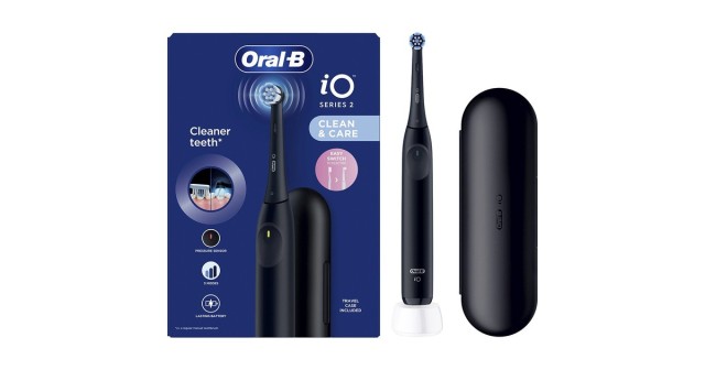 Oral-B iO Series 2 Επαναφορτιζόμενη Ηλεκτρική Οδοντόβουρτσα, Χρώμα Μαύρο