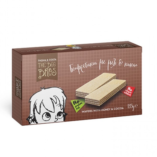 The Bee Bros Γκοφρετάκια με μέλι και κακάο 135gr
