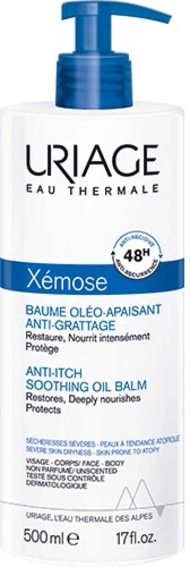 Uriage Xemose Anti-Itch Soothing Oil Balm 500ml