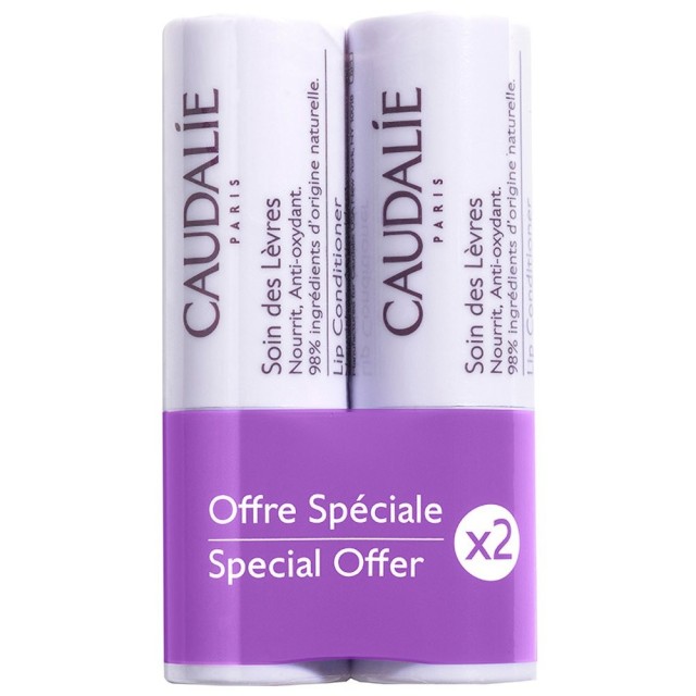 Caudalie Promo Lip Conditioner Duo για Ενυδάτωση των Χειλιών 2x4,5gr