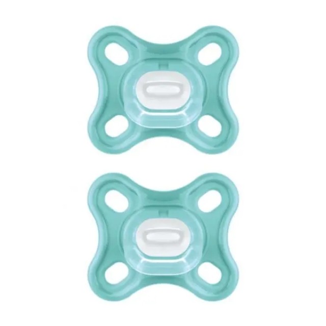 MAM Πιπίλα Σιλικόνης Comfort 0-2m Χρώμα Μπλε, 2τμχ