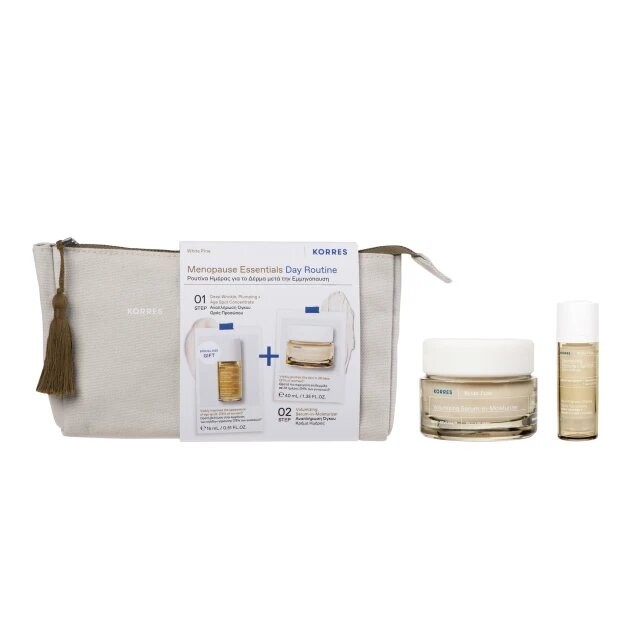 Korres Promo White Pine Menopause Essentials Day Routine Cream 40ml & Face Serum 15ml