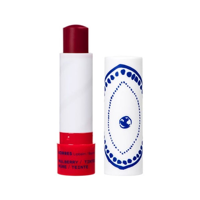 Korres Ενυδατικό Lip Balm Χειλιών Κόκκινα Μούρα Με Χρώμα 4.5gr