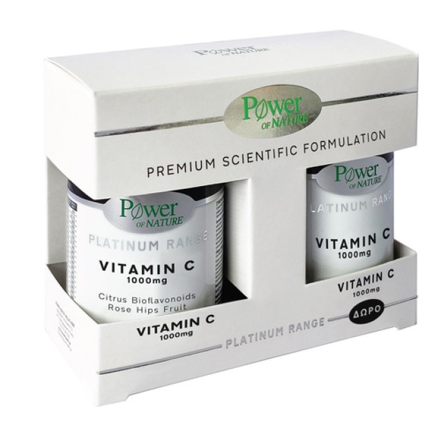 Power Health Set Platinum Range Vitamin C 1000mg 30tabs + Δώρο Platinum Range Vitamin C 1000mg 20tabs