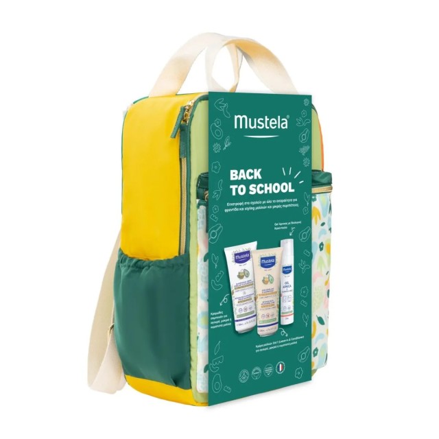 Mustela Back To School Detangling & Nourishing Cream Shampoo 200ml, Detangling & Nourishing Care 200ml, Gel Arnica & Calendula Bio 100ml