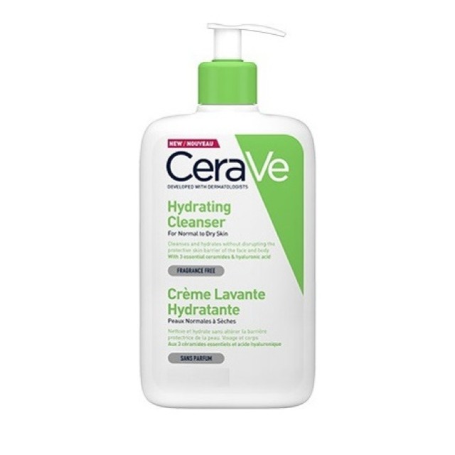 CeraVe Hydrating Cleanser Κρέμα Καθαρισμού για Κανονική - Ξηρή Επιδερμίδα 1000ml