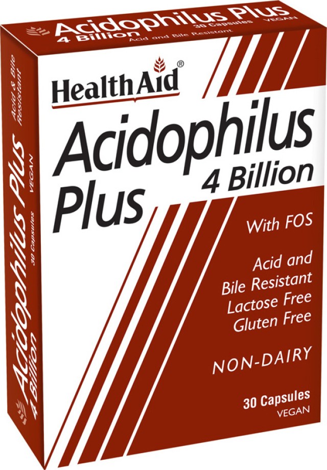 Health Aid Acidophilus Plus 30 Vegetarian Caps