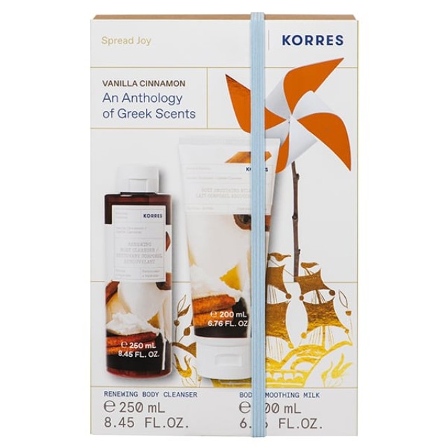 Korres Promo Βανίλια Κανέλα Αφρόλουτρο 250ml + Βανίλια Κανέλα Γαλάκτωμα Σώματος 200ml