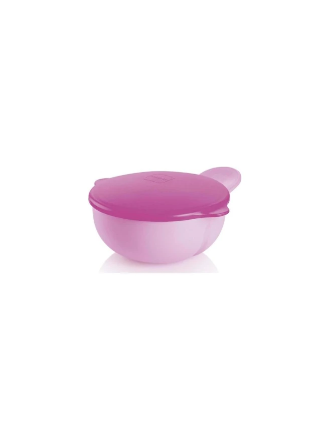 MAM Feeding Bowl Μπoλ με Καπάκι 6m+ Χρώμα Ροζ, 1τμχ