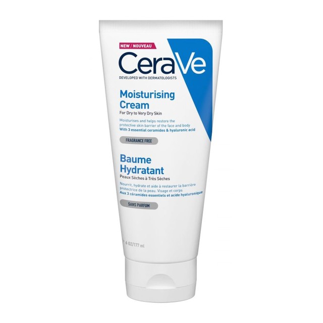 CeraVe Moisturising Cream Ενυδατική Κρέμα για Ξηρό - Πολύ Ξηρό Δέρμα 177ml