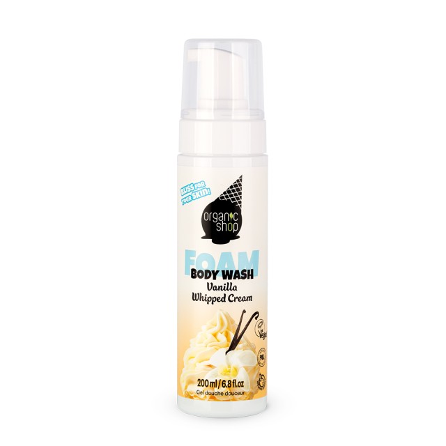 Natura Siberica Organic Shop Αφρόλουτρο σε Μορφή Αφρού Ice Cream, Με Εκχύλισμα Βανίλιας, 200ml