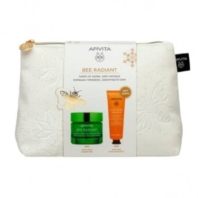 Apivita Promo Bee Radiant Κρέμα Ελαφριάς Υφής 50ml & ΔΩΡΟ Face Mask Orange 50ml