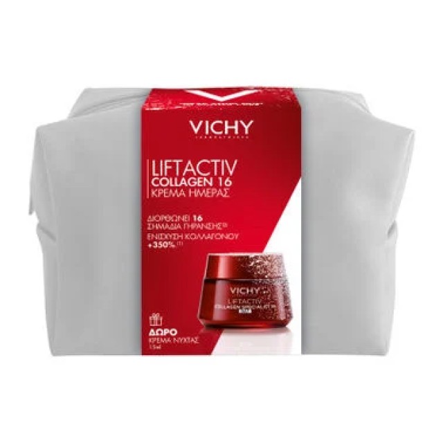 Vichy Promo Liftactiv Collagen Specialist 16 Day Cream 50ml + ΔΩΡΟ Liftactiv Collagen Specialist 16 Night Cream 15ml