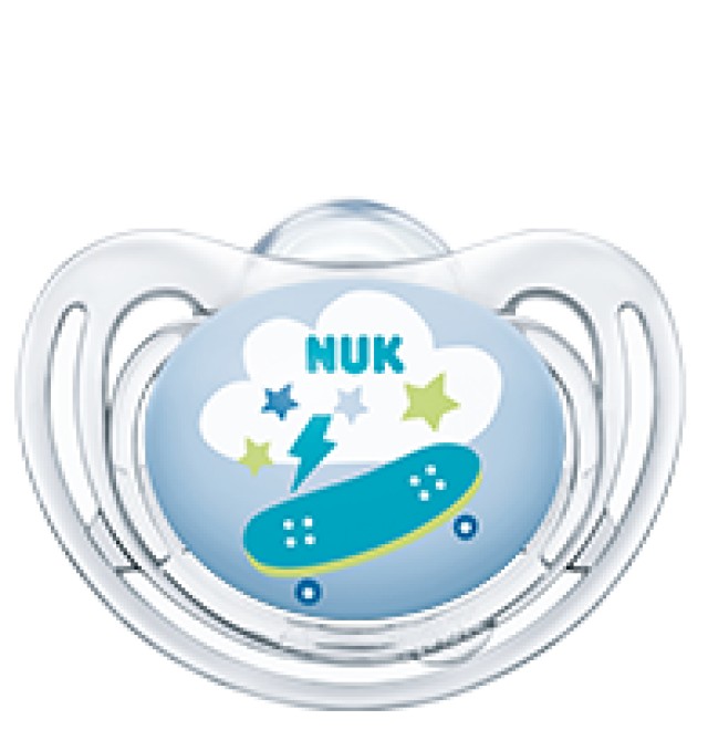 NUK Freestyle Πιπίλα Σιλικόνης 0-6m Χρώμα Γαλάζιο, 1τμχ