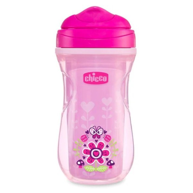 Chicco Active Cup 14m+ Χρώμα Ροζ 266ml, 1 τμχ