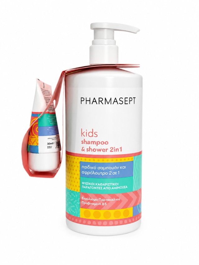 Pharmasept Kids Shampoo & Shower 2in1 1Lt + ΔΩΡΟ  Kids Care Hair Styling Gel 30ml