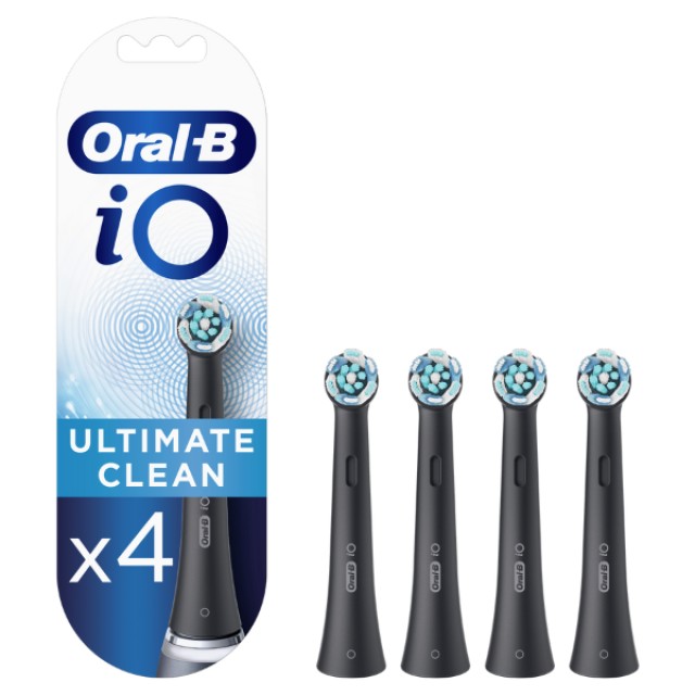 Oral-B Ανταλλακτικές Κεφαλές iO Ultimate Clean Black, 4τμχ