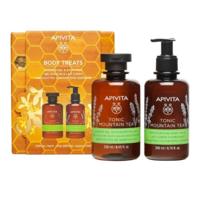 Apivita Body Treats Shower Gel & Body Milk