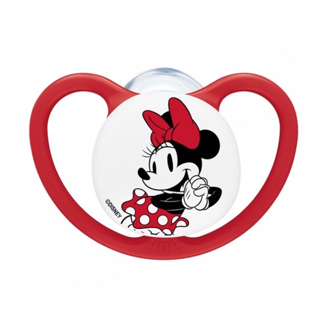 NUK Perfect Match Air Disney Mickey Πιπίλα Σιλικόνης 6-18m Χρώμα Κόκκινο, 1τμχ
