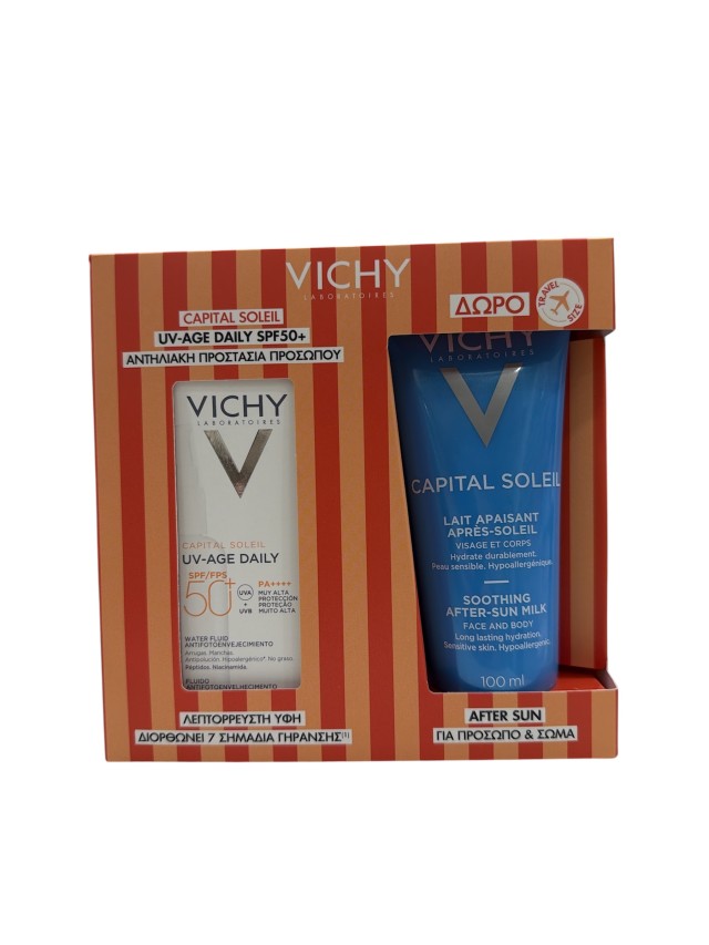 Vichy Promo UV-Age Daily SPF50+ 40ml & Vichy Capital Soleil After Sun Milk 100ml