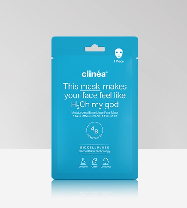 Clinea Moisturizing Biocellulose Face Mask, 1τμχ