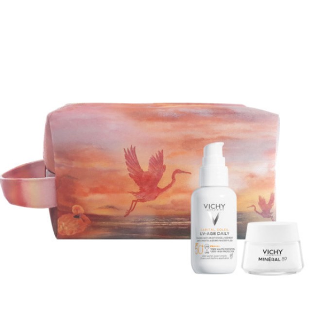 Vichy Promo Capital Soleil UV-Age Daily SPF50+ 40ml & ΔΩΡΟ Mineral 89 Booster Cream 15ml